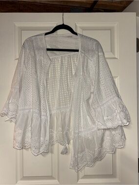 Westport White Eyelet Blouses
